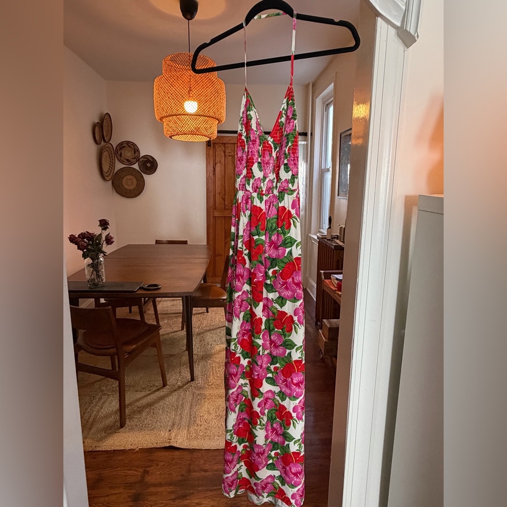 Vintage Floral Maxi Dress